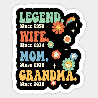 Legend Wife Mommy Grandma Gift For Women Mother day Sticker